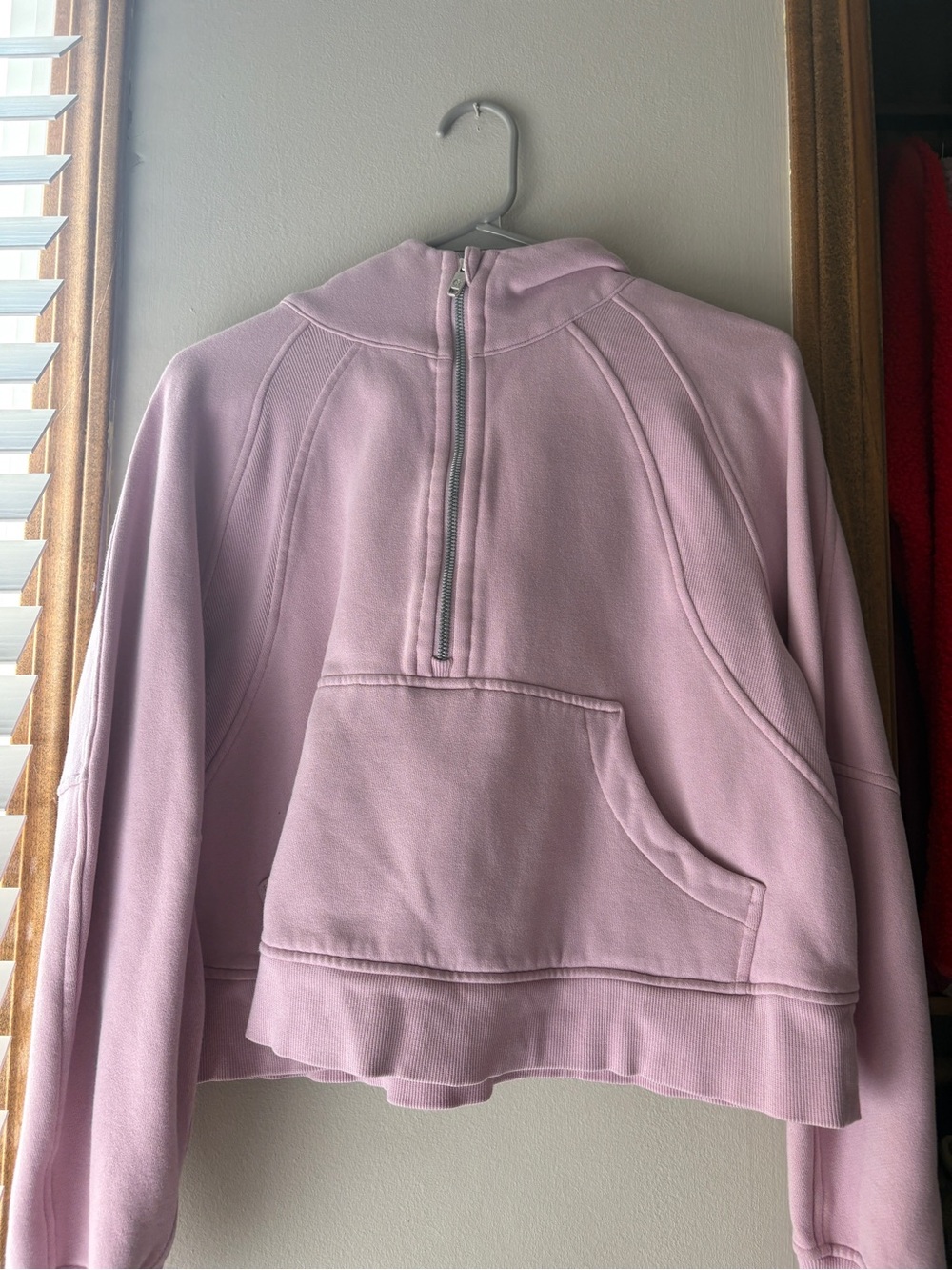 Lululemon Scuba Light Pink Half-Zip Hoodie